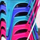 Set of 6 Tolix garden chairs