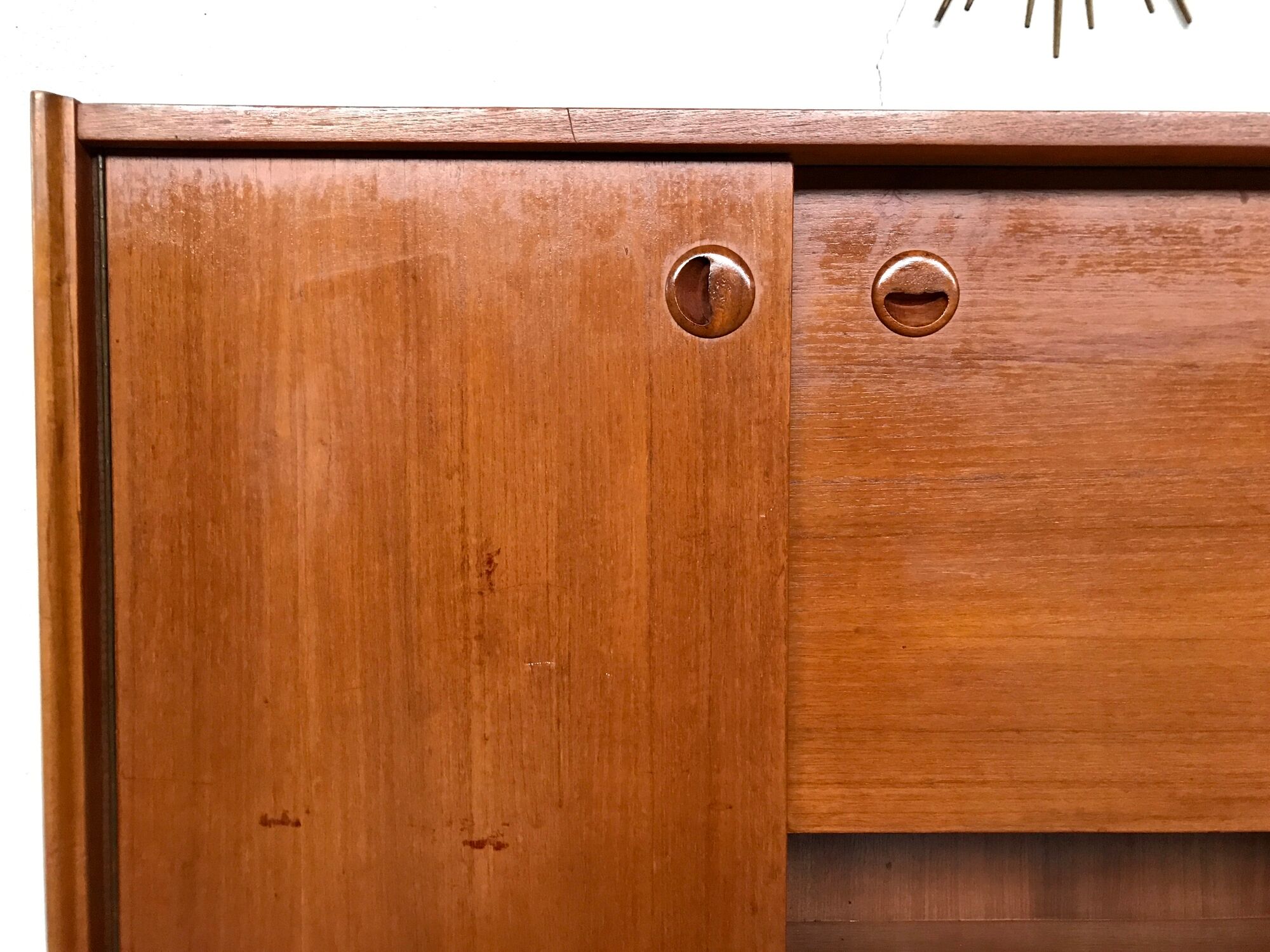 Scandinavian high sideboard in teak 1960s
