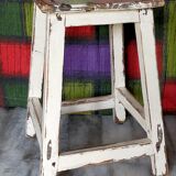 Old patinated workshop stool