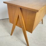 Desk feet compass in oak, 1950