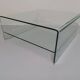 Table basse,  verre moulé