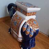 Ceramic elephant, signed