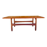 Teak coffee table in Scandinavian style, circa 1960s.