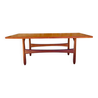 Teak coffee table in Scandinavian style, circa 1960s.