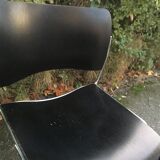 Set of 6 David Rowland Black Chairs 40/4