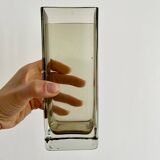 Rectangular Murano-style crystal vase
