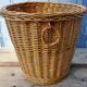 Wicker wastepaper basket