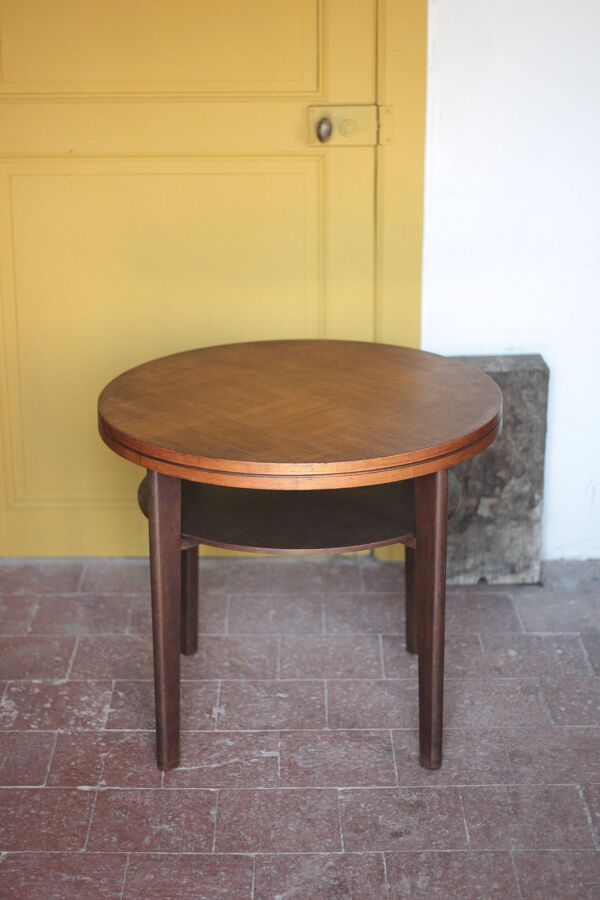 Table vintage, table bois, table 2 étages, table salon, bout de canapé