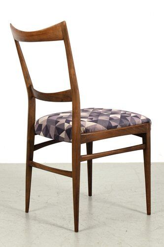 Chaises en tissu violet, ensemble de 2