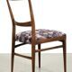 Chaises en tissu violet, ensemble de 2
