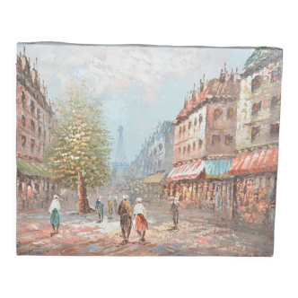 Oil on canvas seen from Paris Caroline Burnett