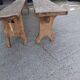 Pair of wooden benches