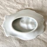 Empty pocket or hand soap holder in Limoges porcelain