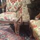 Louis XV style convertible armchairs