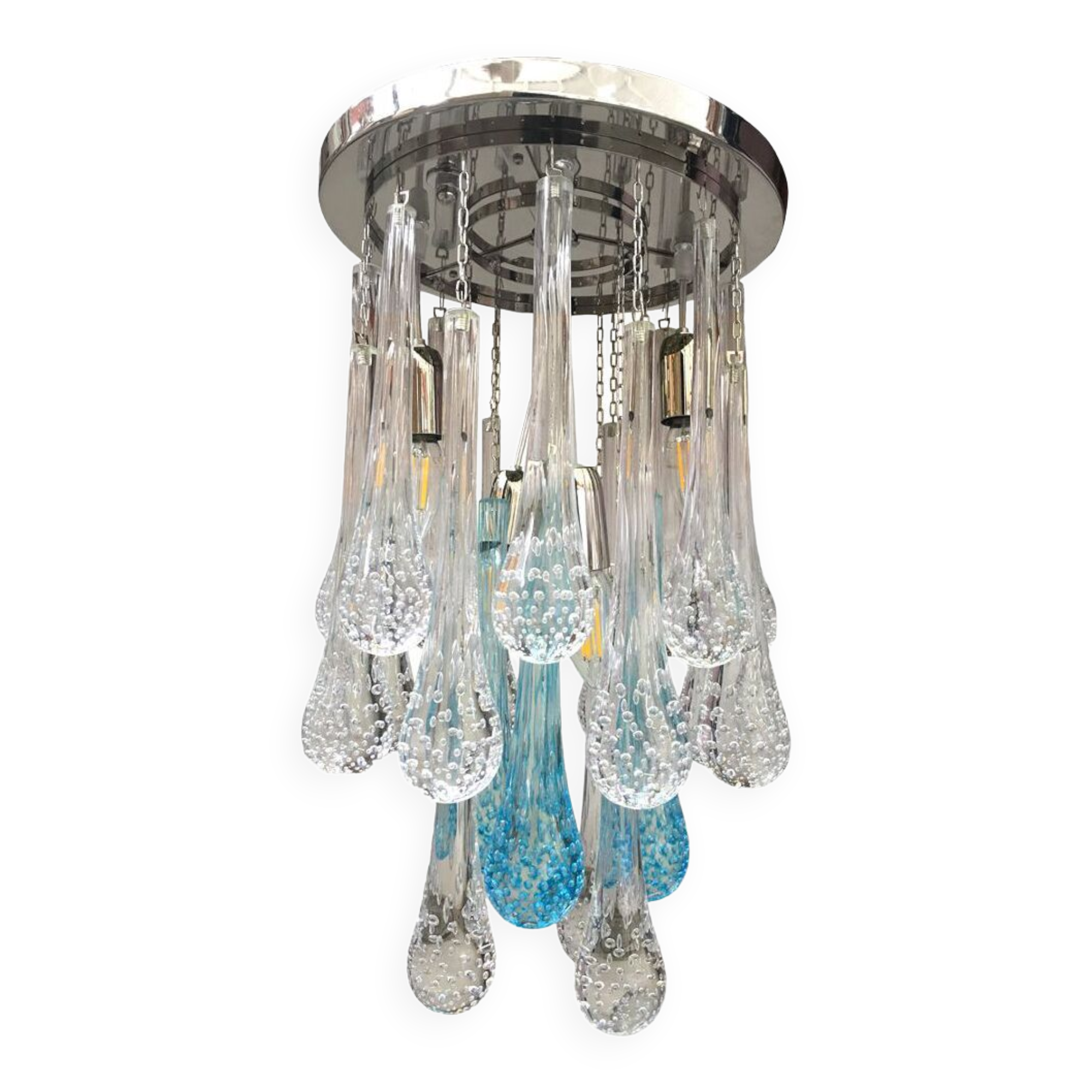 Murano glass flush mount