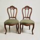 Paire de chaises en acajou époque Napoléon III fin XIXème