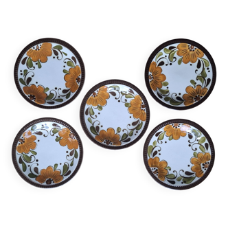 Set of 5 Paradisio plates Boch 1966