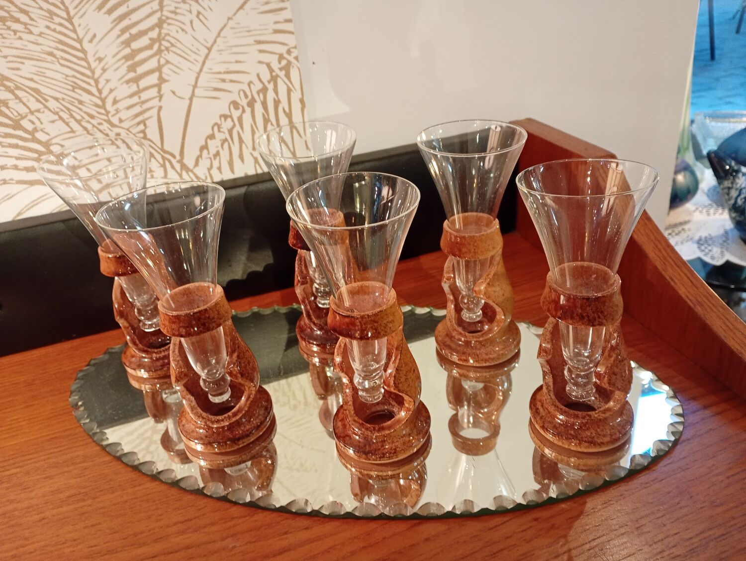 Champagne flutes Francis Dumelié