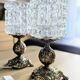 Paire de lampes à poser avec globes (L-0182)