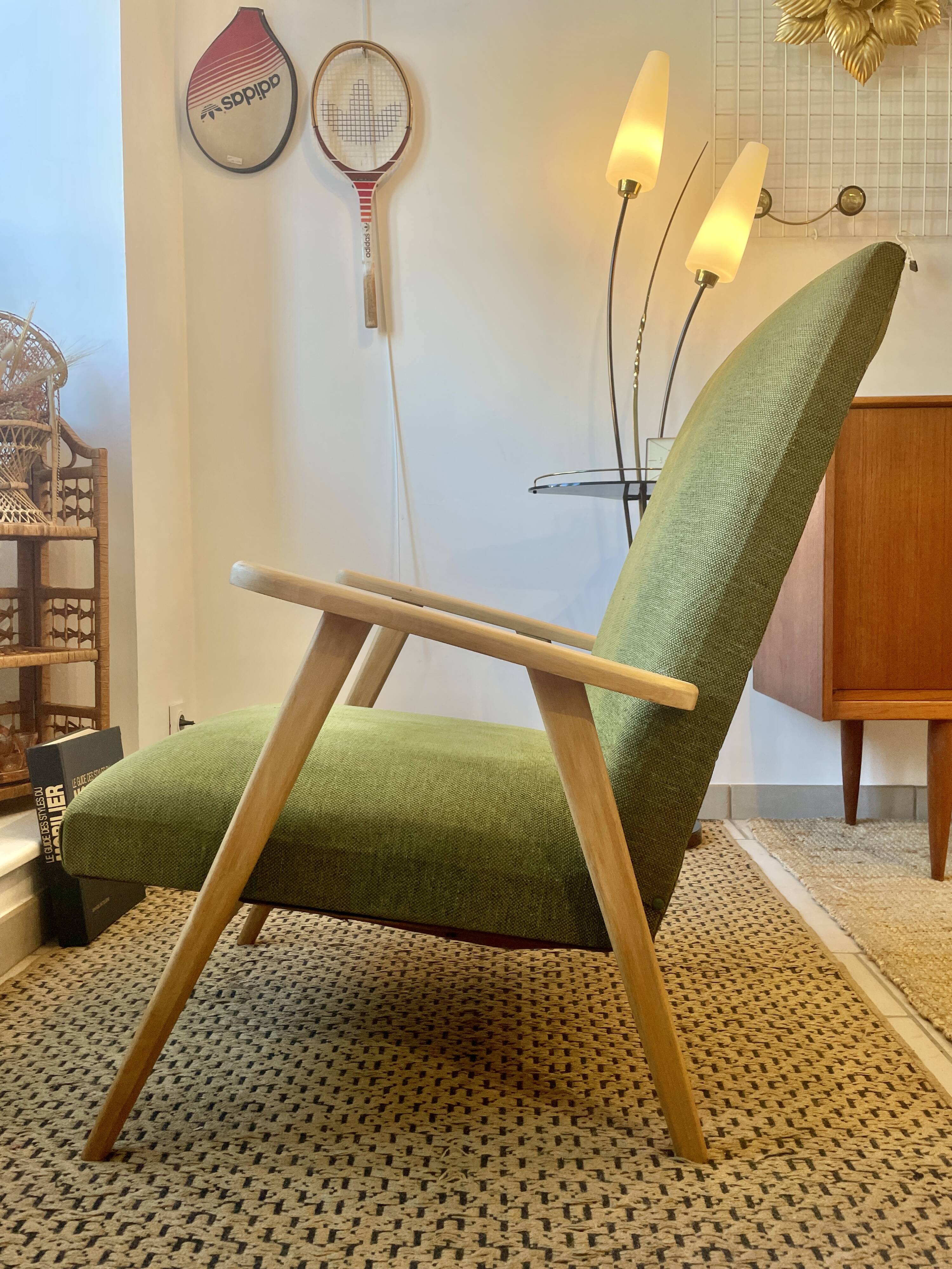 Fauteuil scandinave vintage années 50/60