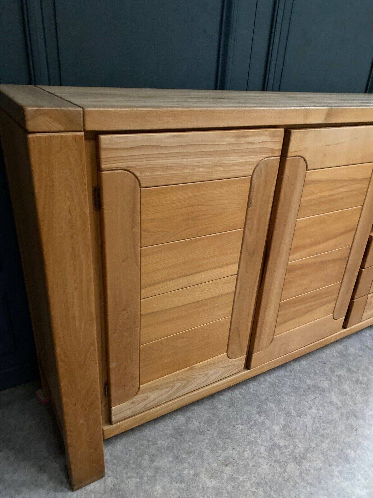 Elm sideboard Maison Regain circa 1970