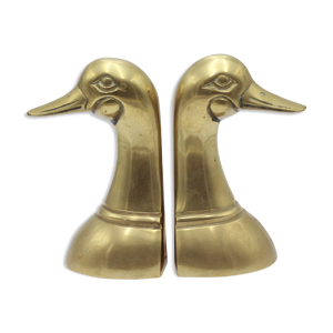 Paire de serre livres canard en