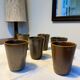 Lot de 6 gobelets vintage — Grès Pots Digoin
