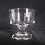 Set of 10 Art Deco crystal footed cups