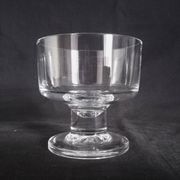 Set of 10 Art Deco crystal footed bowls.