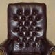 Vintage Chesterfield office chair with high back in Heritage leather.