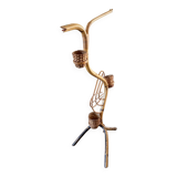 Vintage, Mid-Century, Bamboo and Rattan Flower or Plant Stand by Rohe Noordwolde