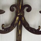 Pair French Louis XV Ribbons And Bows Bronze Double Wall Lights 5411