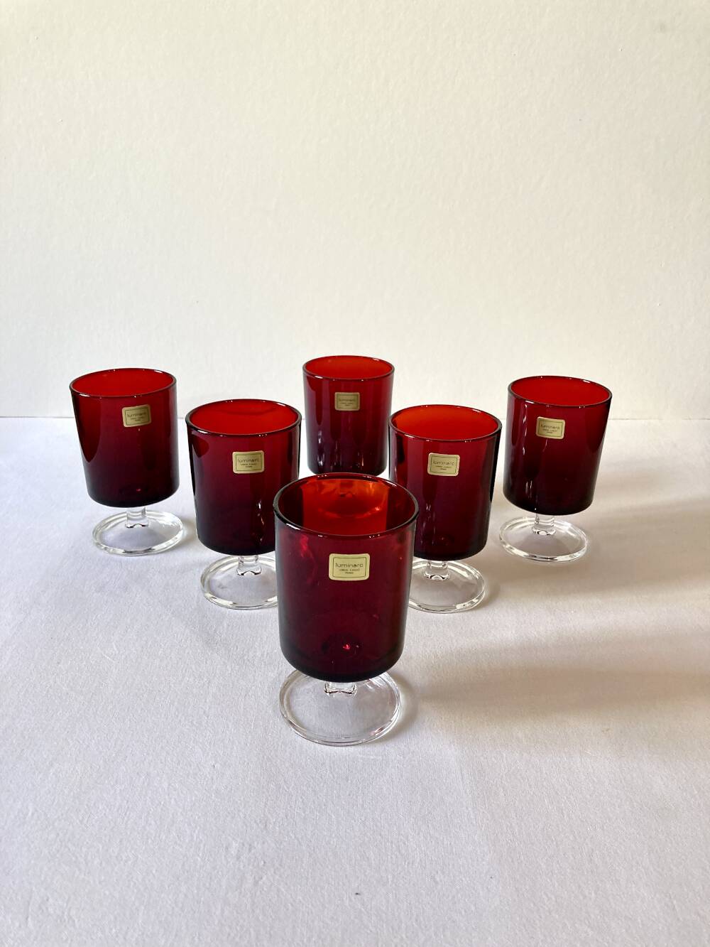 6 stemmed glasses Luminarc, model Sweden no. 2, original box