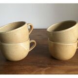 Set of 4 sandstone cups