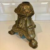 Silver bronze church candelabra