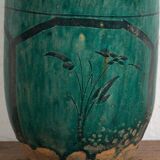 Antique enamelled vase with floral patterns (c.1820) #15