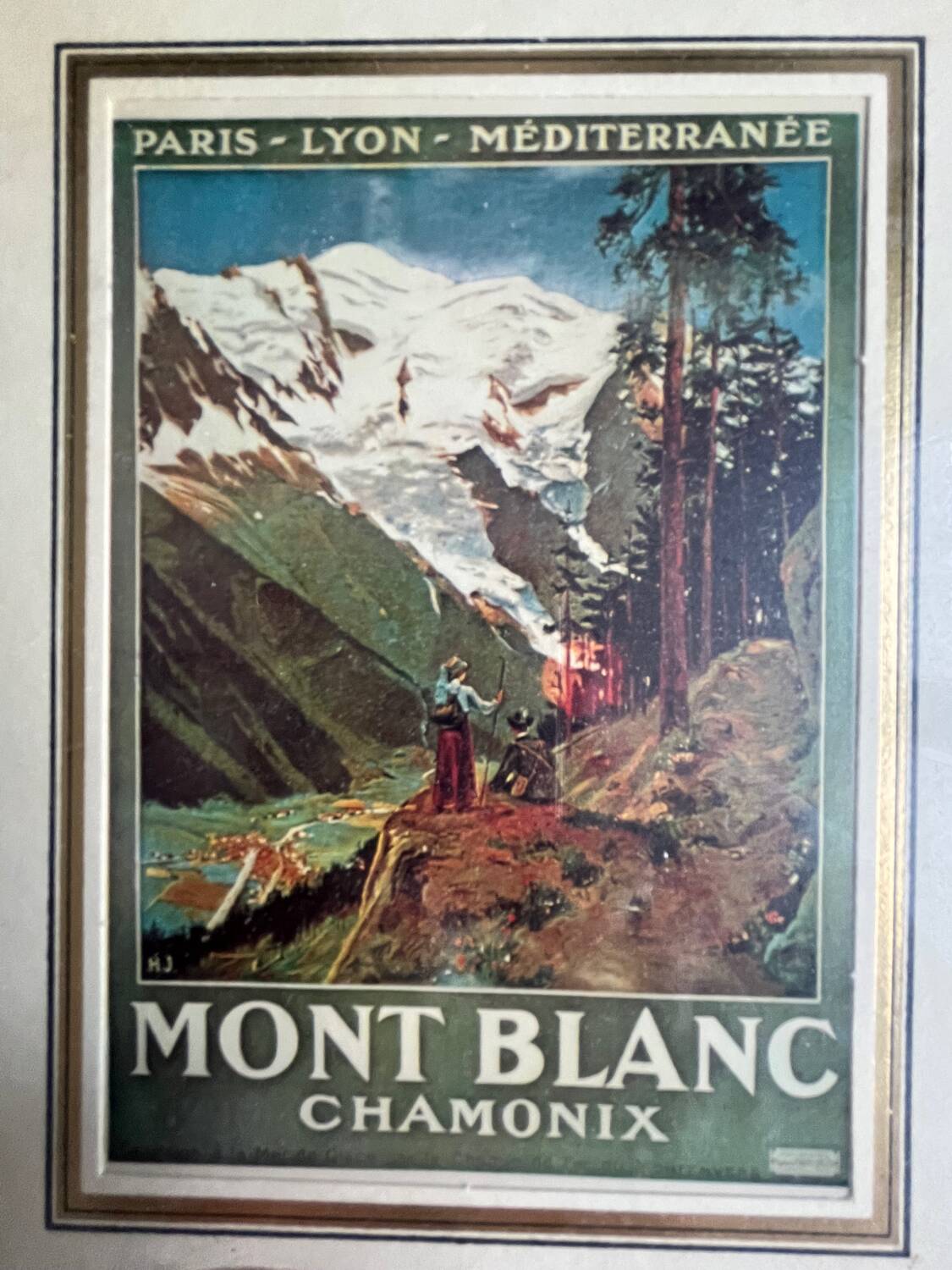 Mont Blanc advertising poster