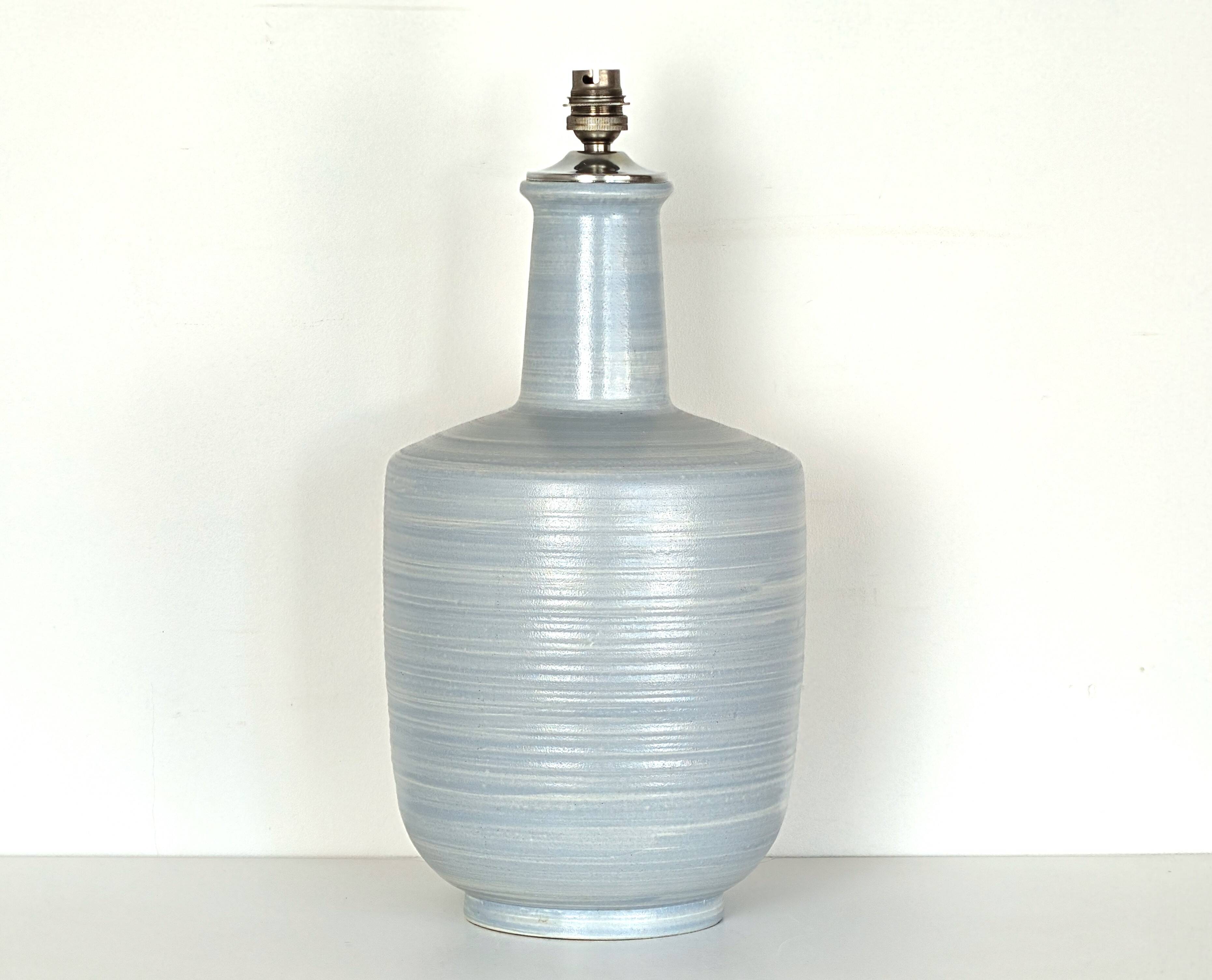 Pied de lampe en céramique