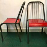Pair of vintage industrial chairs