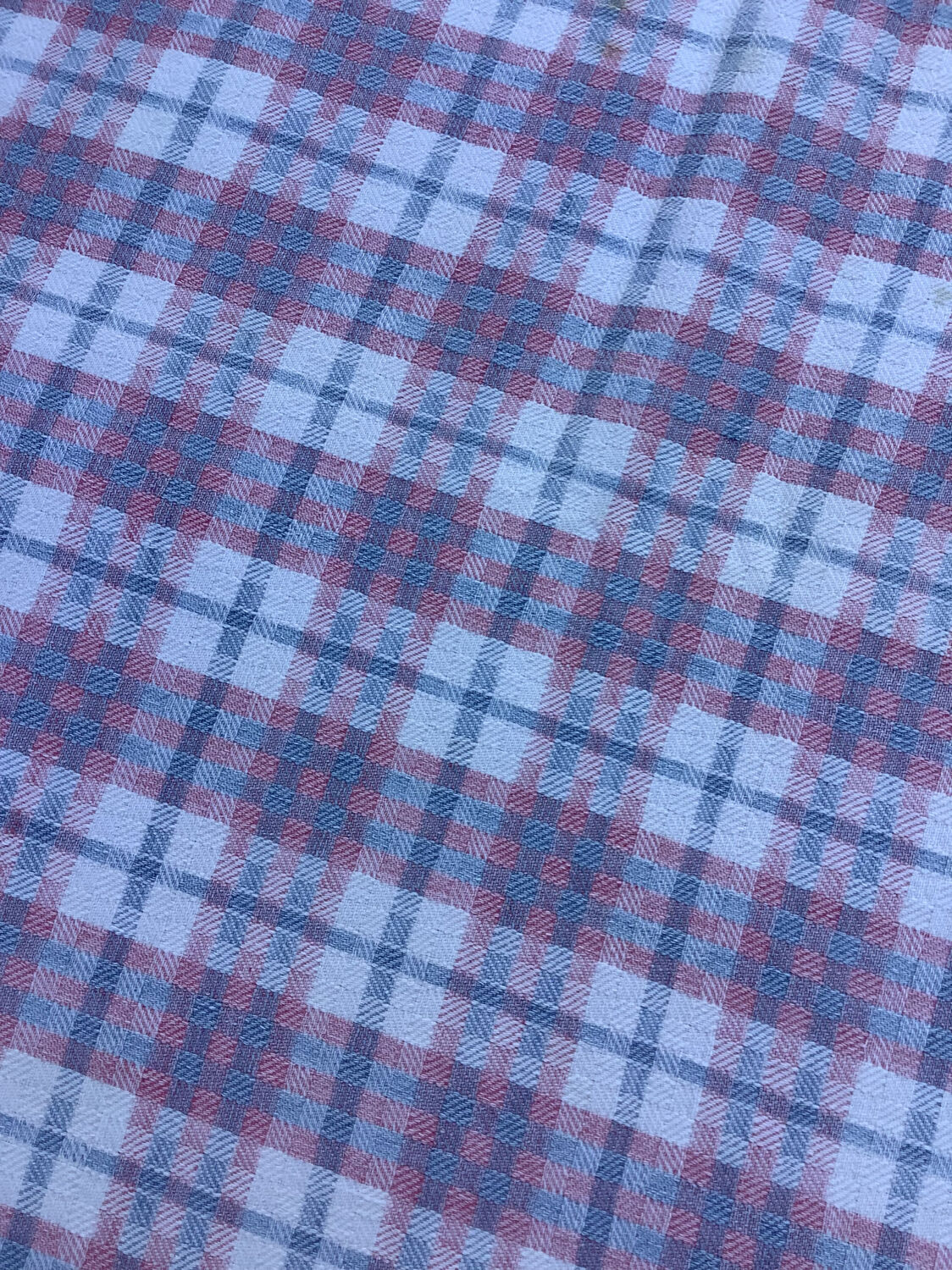 Nappe vintage extérieur pour parasol fait maison