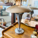 1950s metal mushroom lamp