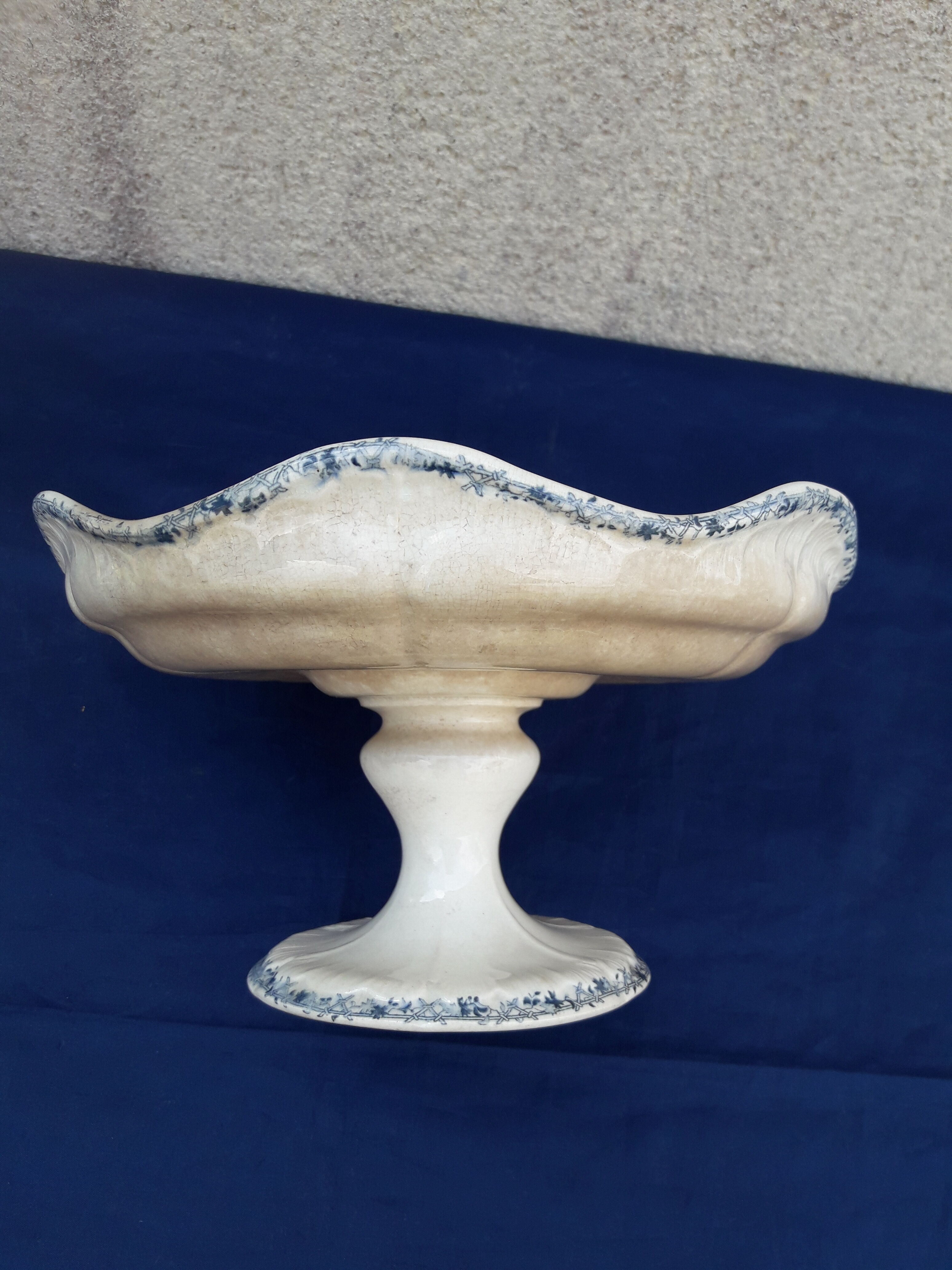 Earthworks Compotier The large emile bourgeois depot model Regency diam 23.5 cm