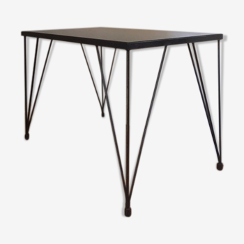 Table basse pieds eiffel 1960