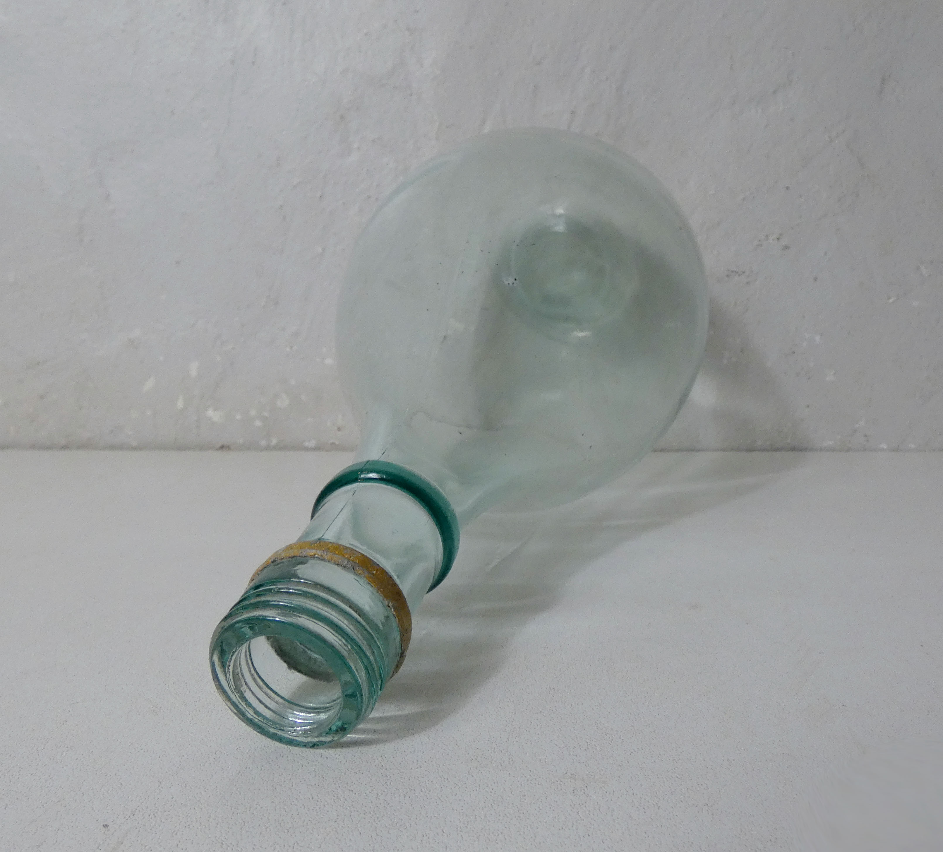 old glass demijohn decanter