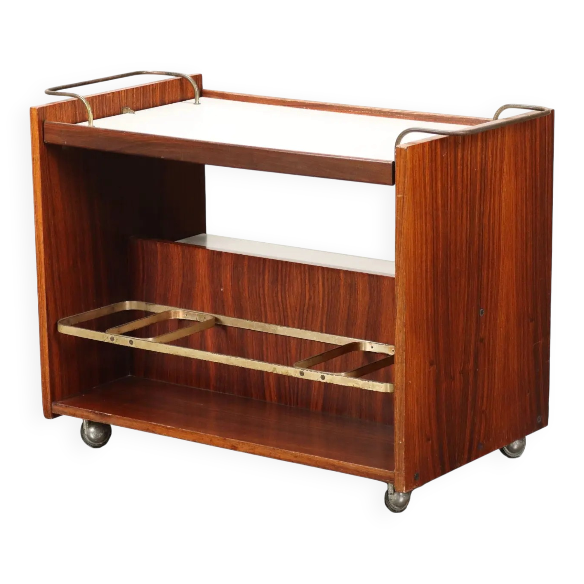 Exotic wood sideboard, Italy, 1960s