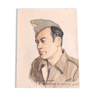 Portrait of a man, military, 40s