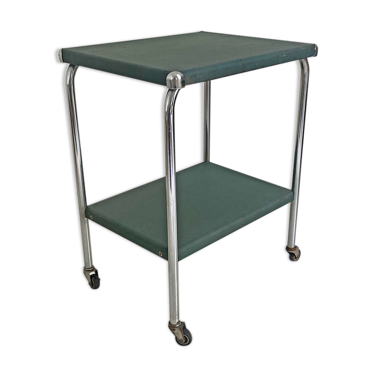 Industrial service metal and imitation leather green