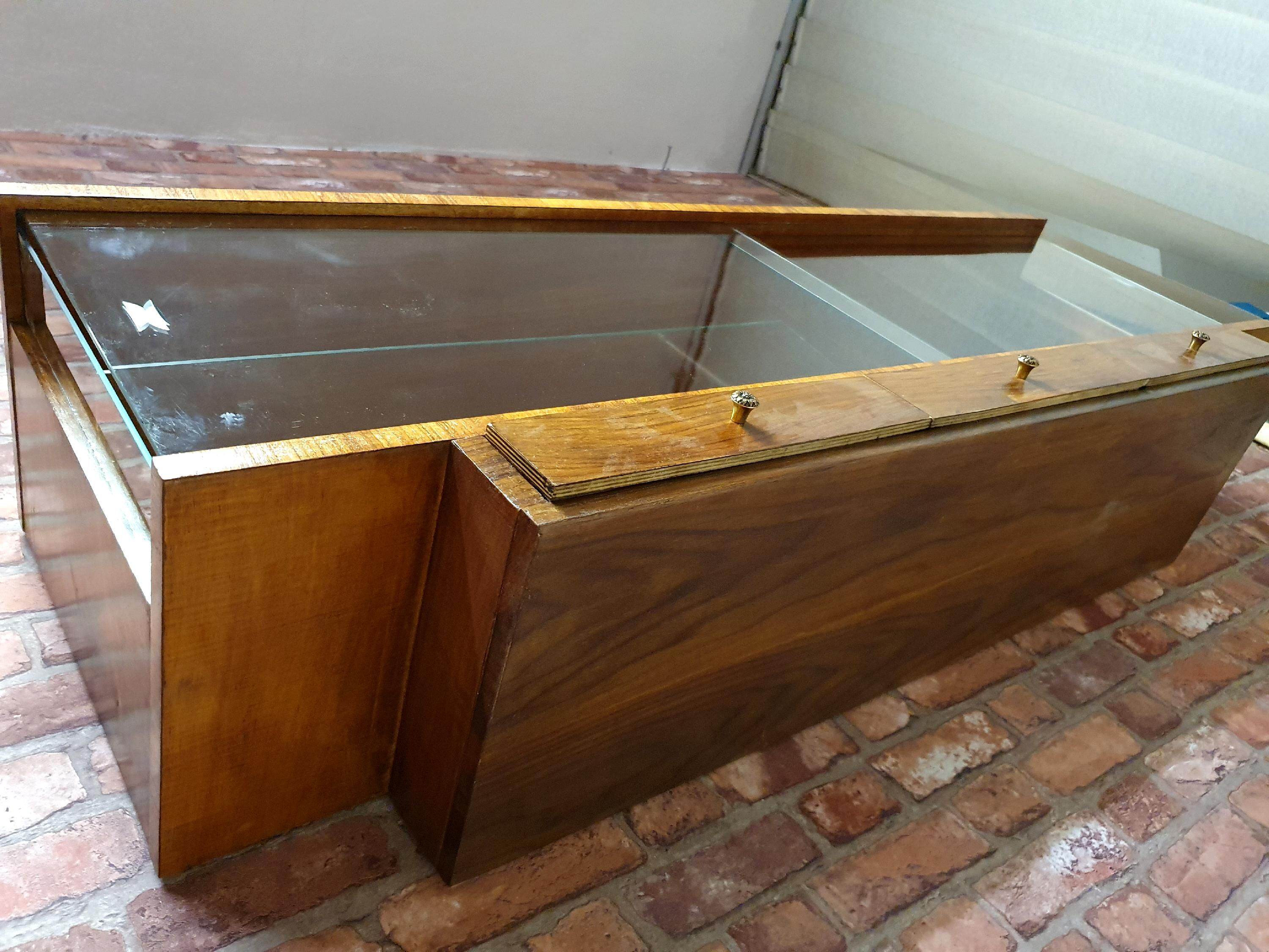 Display cabinet with hanging drawers, Poland, 1970s after renovation.