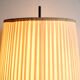 1950s floor-lamp in brass and plissé