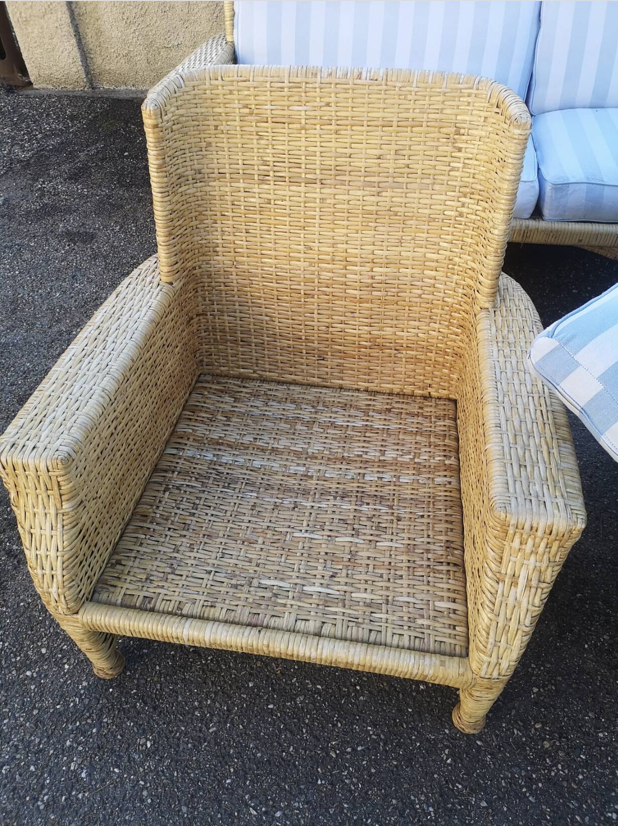 Vintage rattan lounge